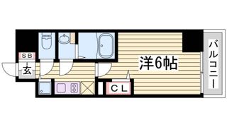 プレサンス三宮エレガンシアの間取り画像