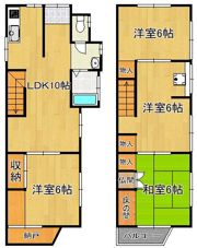 三萩野戸建の間取り画像