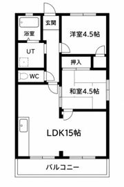 リバーサイドハイツの間取り画像