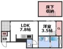 レーヌデプレ桃谷の間取り画像