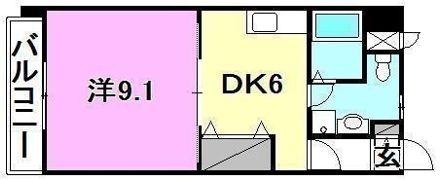 シェレナ朝生田の間取り画像