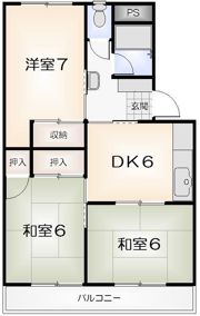 リバーサイド福井の間取り画像