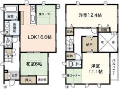 田ノ上戸建の間取り画像