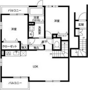 アンプルール リーブル サクラージュⅡの間取り画像