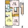 プライムコートやまがの間取り画像