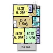 ハイツ大橋の間取り画像