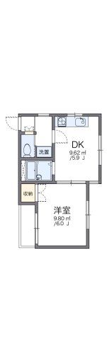 レオパレス上大岡第12の間取り画像