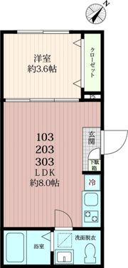 グレイスリーコート德丸の間取り画像