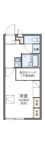 レオパレスセレーノの間取り画像