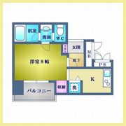 アヴァンツァーレ川崎Eastの間取り画像