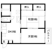 富士見ハイムA棟の間取り画像