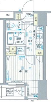フォレシティ六本木の間取り画像