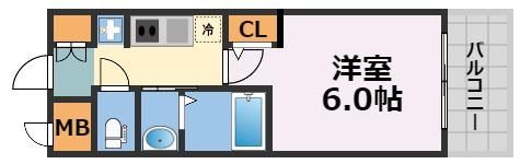 エステムコート難波サウスプレイスⅧハイドの間取り画像
