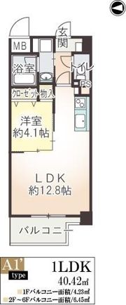 クラン エシオの間取り画像