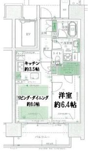 プライムパークス品川シーサイド ザ・レジデンスの間取り画像