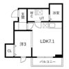 メリディアン貝ヶ森壱番館の間取り画像