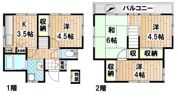 東有馬2丁目戸建の間取り画像