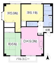 フォブール三好Bの間取り画像