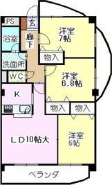 ファミーユ植田東の間取り画像