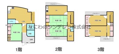 北区山崎町4-4戸建ての間取り画像