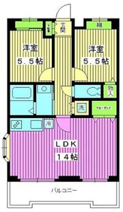 リンデンハイム赤塚の間取り画像