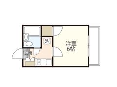 迫コーポの間取り画像