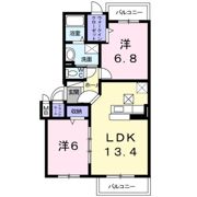 メゾンドファミーユ鶴見緑地ⅡAの間取り画像