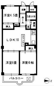 グリーンスターハイツの間取り画像