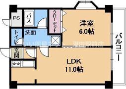 ジュネス堅田の間取り画像