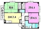 フォブール余戸東A棟の間取り画像
