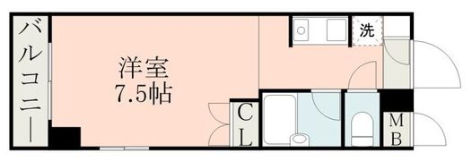 リベルテ水前寺北の間取り画像