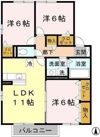ロイヤル倉治 C棟の間取り画像