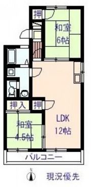 グリーンハイツ福浜 Bの間取り画像