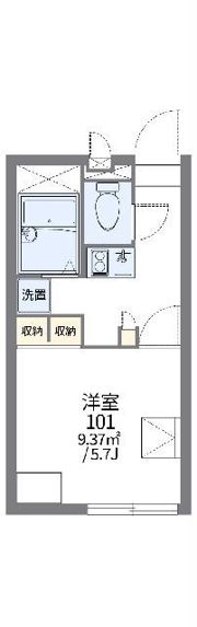 レオパレス池尻大橋の間取り画像