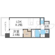 セレニテ蒲生四丁目駅前アリエの間取り画像