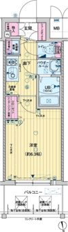 レオンコンフォート京橋の間取り画像