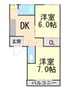 瀬川ハイツの間取り画像