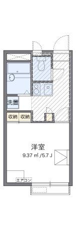 レオパレス足高の間取り画像