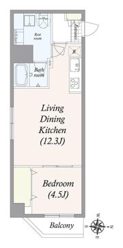 アルファコート東あずまの間取り画像