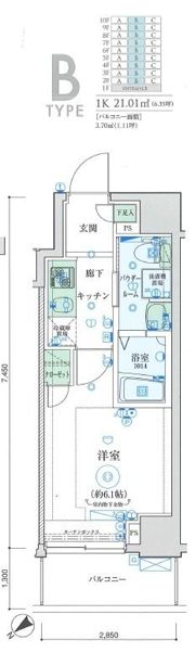 リヴシティ横濱末吉町の間取り画像