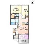 ルガルボニート北熊本の間取り画像
