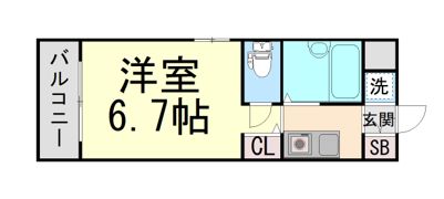 ユーベル18の間取り画像