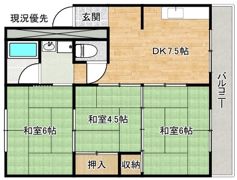 城の前マンションの間取り画像