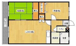 エルスール湯川 弐番館の間取り画像