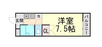 ウエストアップ元町の間取り画像