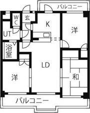 BELLA植田山の間取り画像