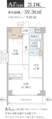 トリニティ豊中本町の間取り画像