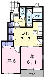 レジデンス・パストロールⅠの間取り画像