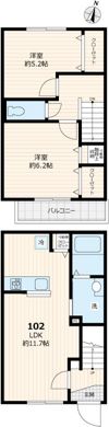 ガーデンコート西が丘Ⅰの間取り画像
