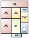 矢中町貸住宅の間取り画像